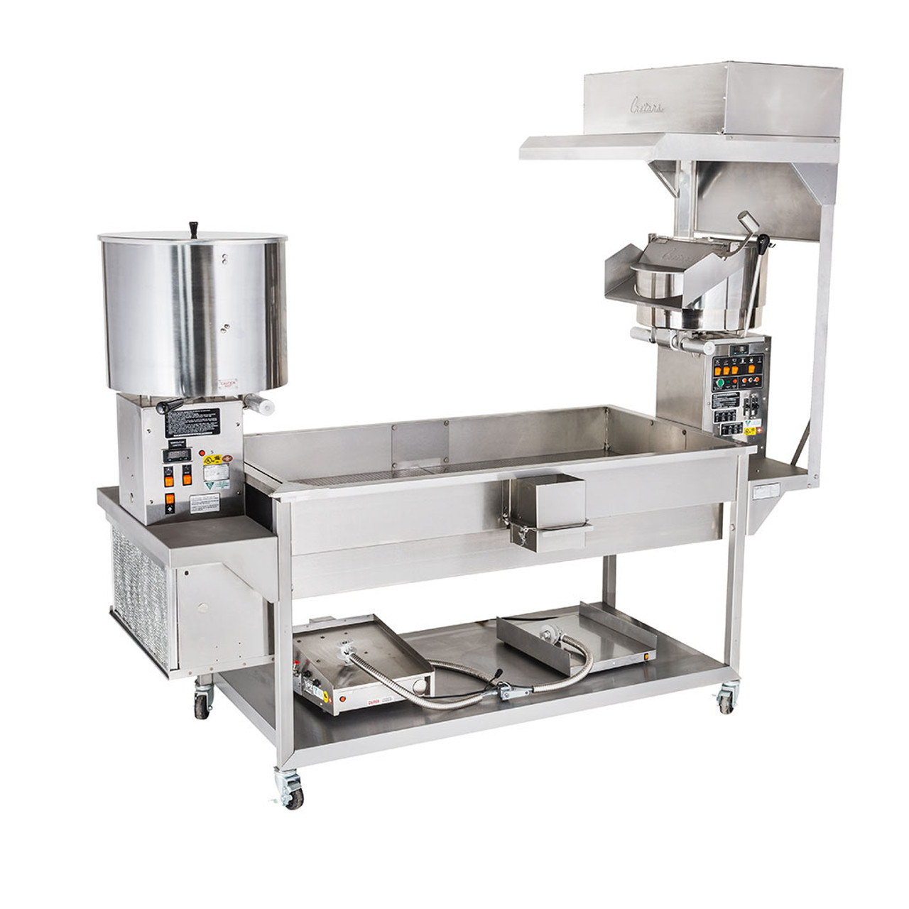 Cretors 32 oz. Electric Giant Pedestal Popper, Salt & Sugar, Fliter